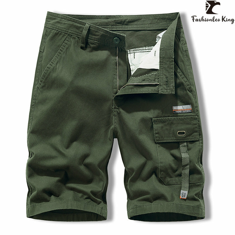 Pantalones cortos Cargo multibolsillo para hombre, ropa de trabajo informal, alta calidad