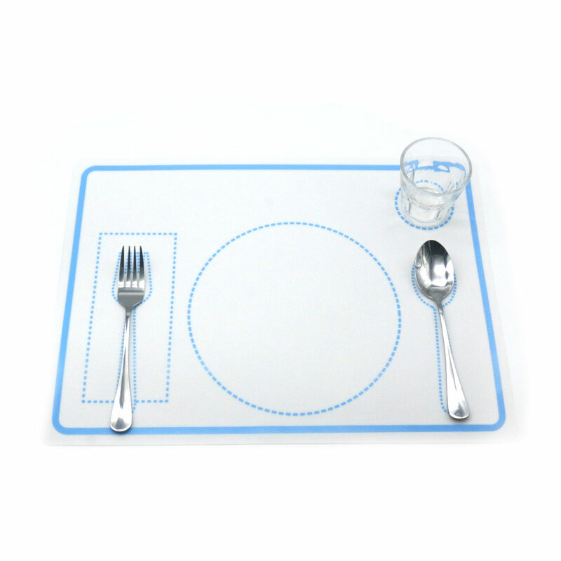 الغذاء الصف سيليكون المفارش ل طاولة طعام عداء مكان حصيرة أدوات المائدة سادة مونتيسوري مواد الحياة العملية D85Y