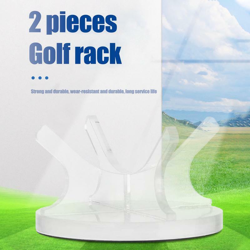 Pequeno Golf Ball Rack com tapetes antiderrapantes, suporte acrílico Stand, beisebol e softball