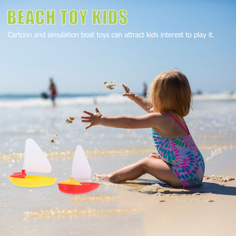 Juguete de barco de juguete para niños, Mini barco de vela, yate, piscina, barco de vela, bañera, juguete flotante, juguetes educativos