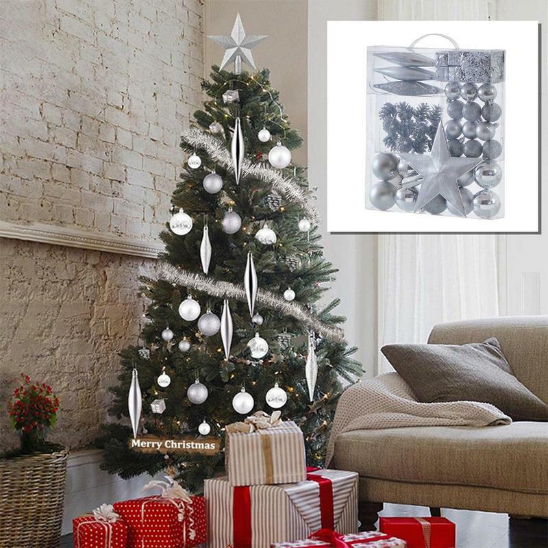 Set ornamen kerucut pinus DIY, Set ornamen bola kerucut pinus tahan pecah pohon Natal liontin untuk pohon Natal dalam ruangan rumah