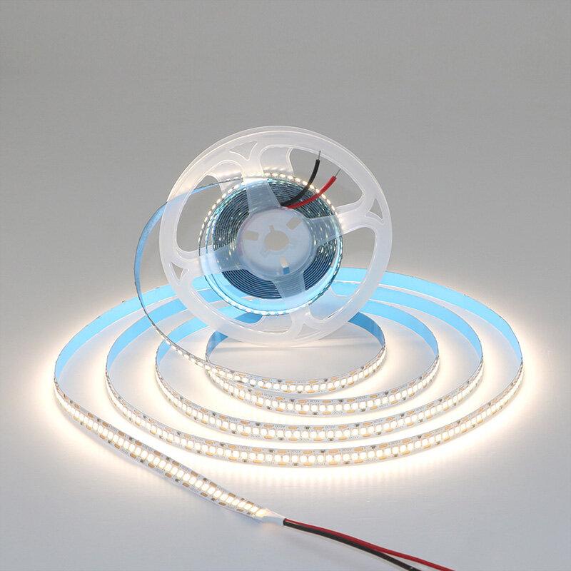 Bande lumineuse LED, 2835, 5M, 300, 600, 1200 diodes/m, dc 12V, 24V, 120 diodes/M, étanche IP65, pour la maison, Flexible et Flexible