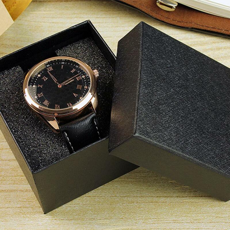 Modny kwadratowa bransoletka zegarek stojak na biżuterię futerał do przechowywania opakowanie prezent pudełko