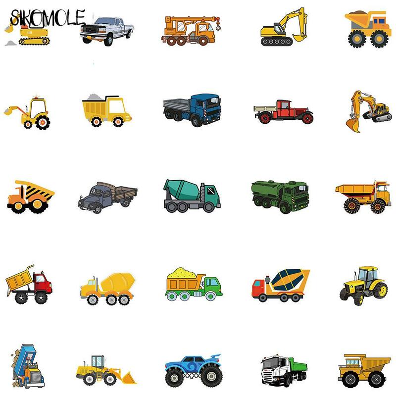 10/30/50 шт. милые детские Мультяшные наклейки на автомобиль грузовик Kawaii DIY скейтборд ноутбук мотор граффити наклейки детские игрушки F5