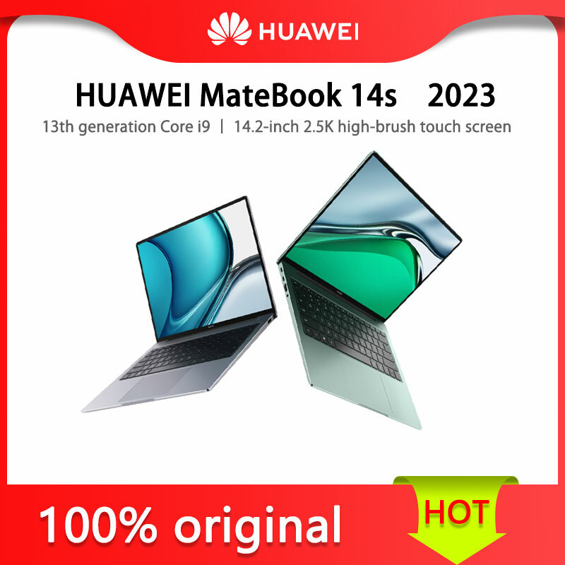 HUAWEI MateBook 14s 2023 generasi ke-13 Core i9 14.2 inci 2.5K layar sentuh kuas tinggi