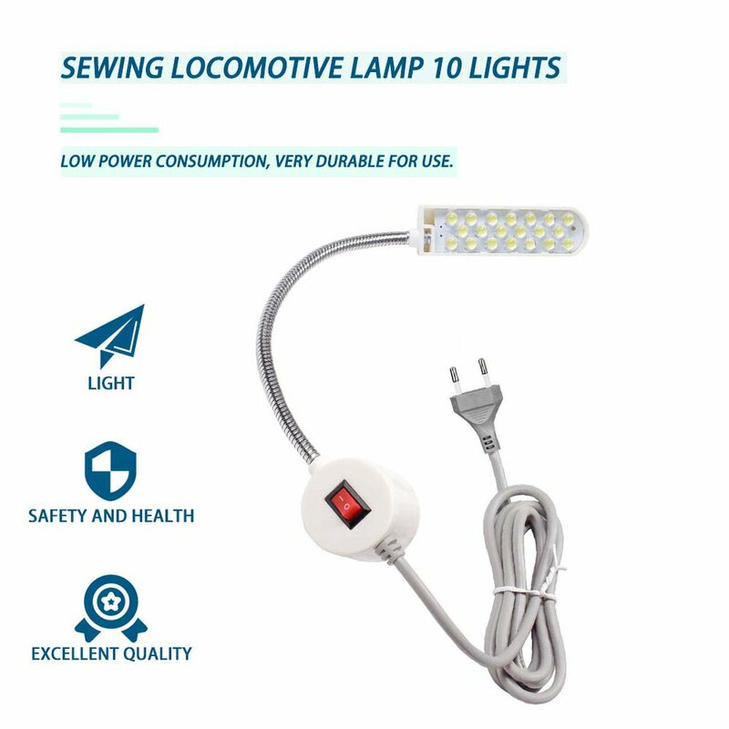 산업용 조명 재봉틀 LED 조명, 다기능 유연한 작업 램프, 드릴 프레스 선반용 자석 재봉 조명