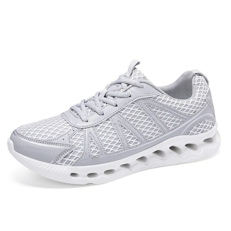 Spring and summer leisure sports shoes new men's tennis walking breathable running shoes plus size lightweight men's shoes