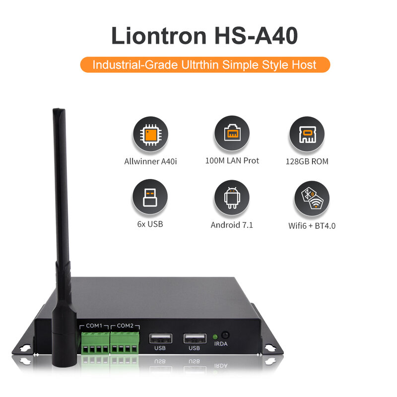 Liontron HS-A40 Portable Industrial Mini PC Allwinner A40i 4 Core Full Function Desktop Computer Full Set