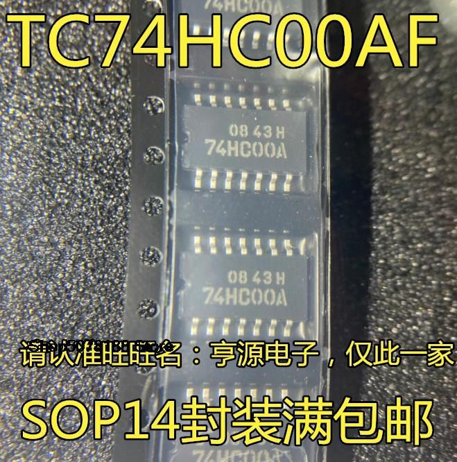 TC74HC00AF 74HC00A SOP14 IC, 5,2 milímetros, 10 PCes