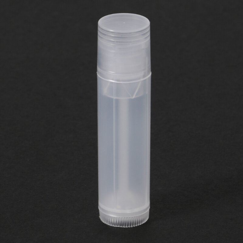 1 unidad tubos bálsamo labial Vacío claro, contenedores lápiz labial transparente