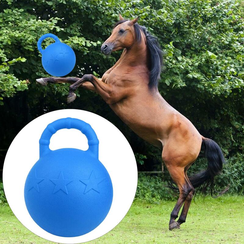 Equine Play Ball Anti-burst Horse Dogs Bouncy Soccer Ball withed
