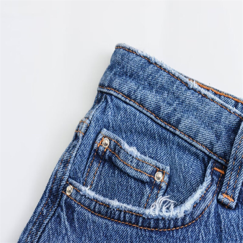 Letnia jeansowa spódniczka 2024 nowa na co dzień jeansowa Midi z wysoką talią, wąska, seksowna elegancka długa spódnica