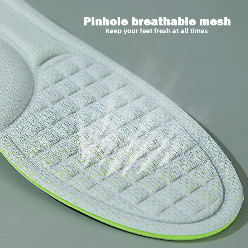 Unisex Memory Foam Orthopedic Insoles Deodorizing Insole For Shoes Sports Absorbs Sweat Soft Antibacterial Shoe Accessories