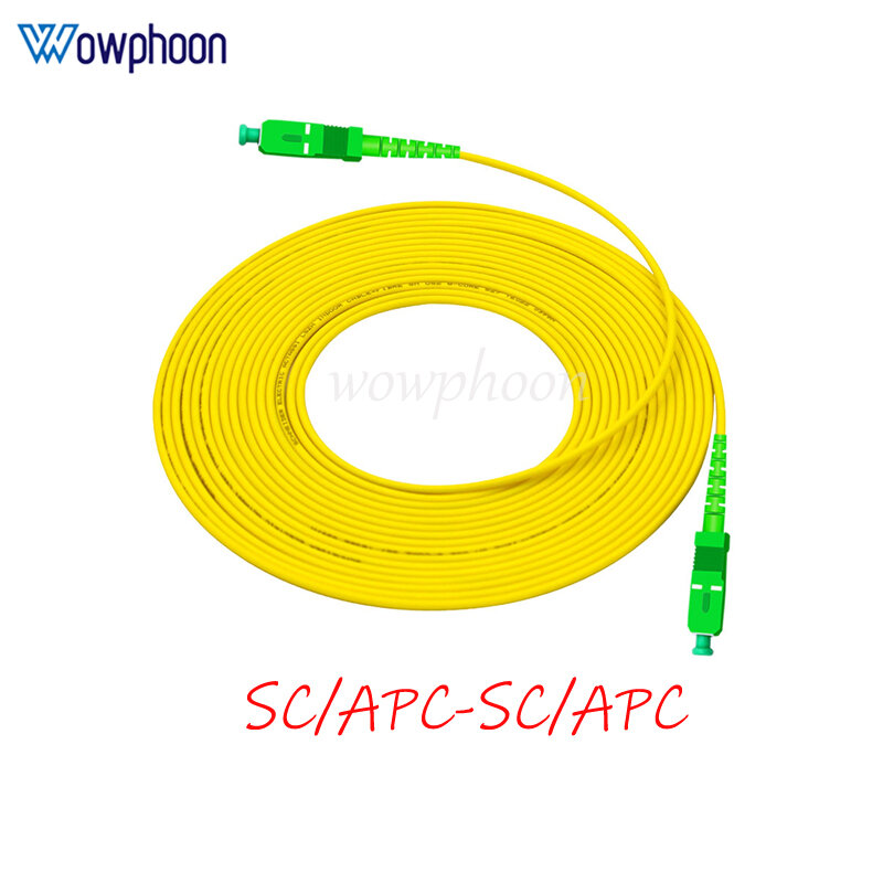 1m sc apc upc fc apc Glasfaser-Patchkabel 3,0mm PVC g652d Glasfaser-Jumper simplex sm ftth optisches Kabel fibra optica angepasst