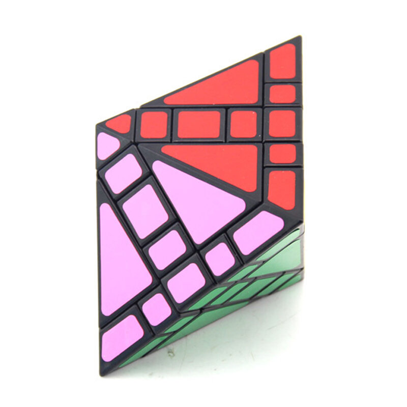 Cubo mágico de rotación oblicua para niños, juguete educativo con forma de Octahedral de diamante mezclado, regalo para niños