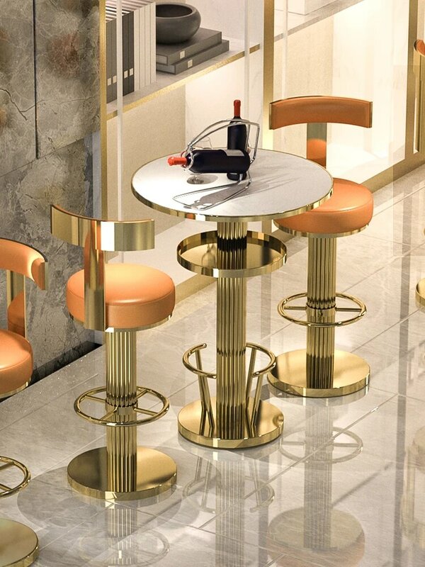 Sgabelli da Bar bancone sedia da Bar girevole regolabile in altezza Set di sgabelli da cucina moderni in acciaio inossidabile