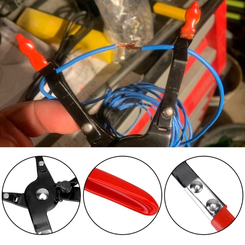 G99F Soldering Plier, Meatal Soldering Plier Multi-Function Wire Welding Clamp Pick‑Up Aid Tool for Car Repair Maintenance