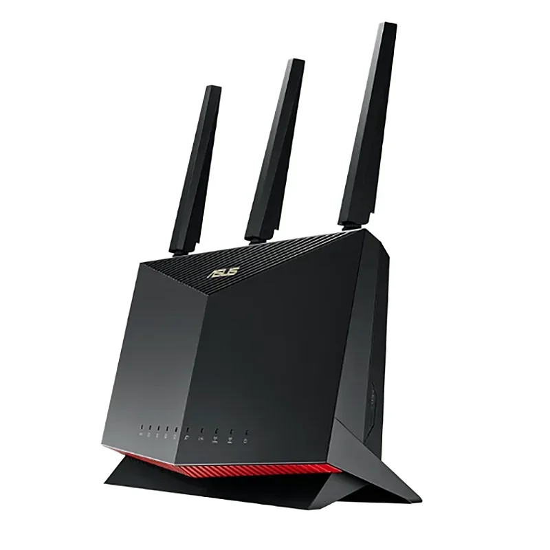 Asus RT-AX86U ax5700 rog gaming wifi router 5700 mbps dual band wi fi, bis zu 2500 quadratfuß und 35 geräte, nvidia geforce