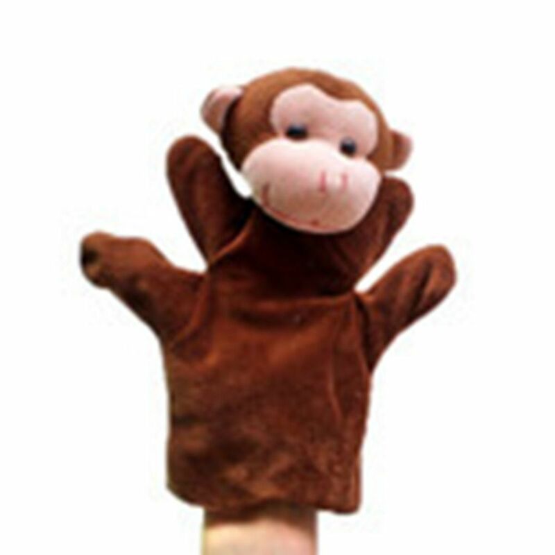 Mainan mewah boneka tangan untuk kain hewan kartun hewan menggemaskan boneka tangan properti boneka mainan boneka tangan hewan boneka jari