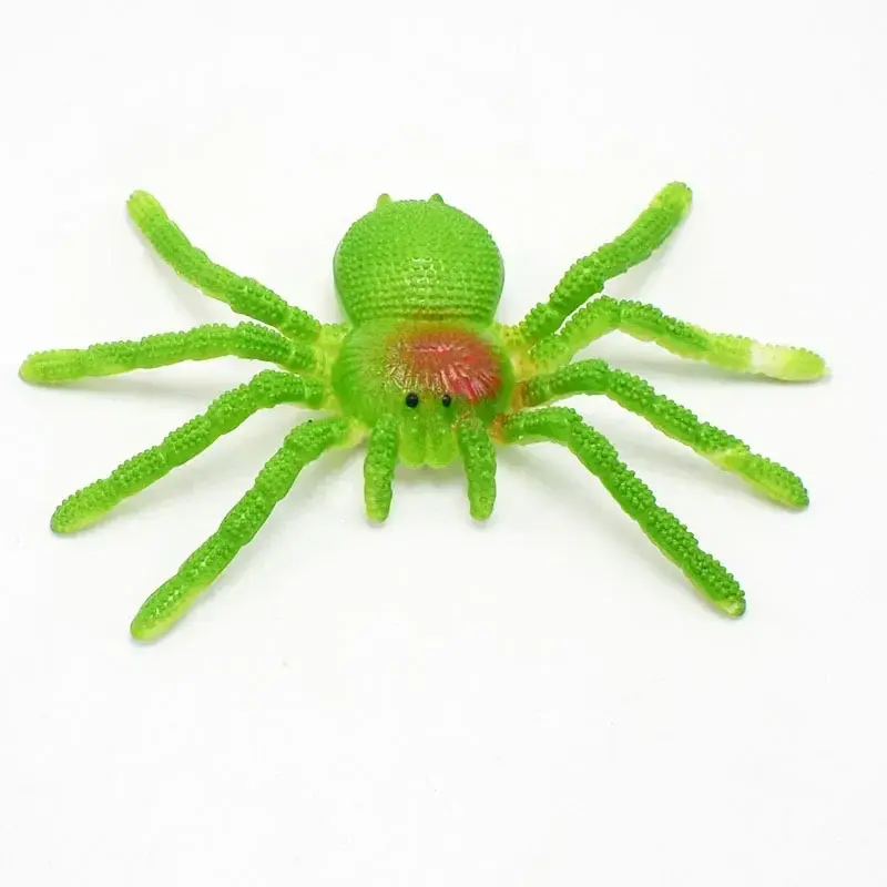 Modèle d'araignée en caoutchouc souple TPR, grand insecte, Halloween, document