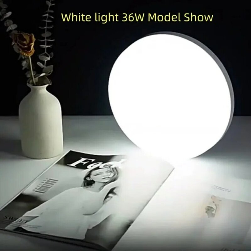 Plafonnier Circulaire LED Ultra-Mince de 18/24/36/48W, Luminaire Décoratif d'Nik, Idéal pour une Chambre à Coucher, un Couloir ou un Salon