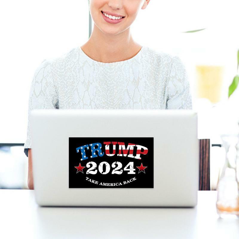 10 Stuks Autosticker 2024 Troef Stickers Presidentsverkiezingen Vinyl Stickers Op Maat Donald J. Bumper Sticker Voor Autoruit Laptop