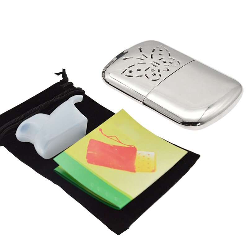 Liga de zinco bolso de longa vida ultraleve mão mais quente indoor & outdoor pequeno acessível aquecedor aquecedor acessível aquecedor de bolso aquecedor