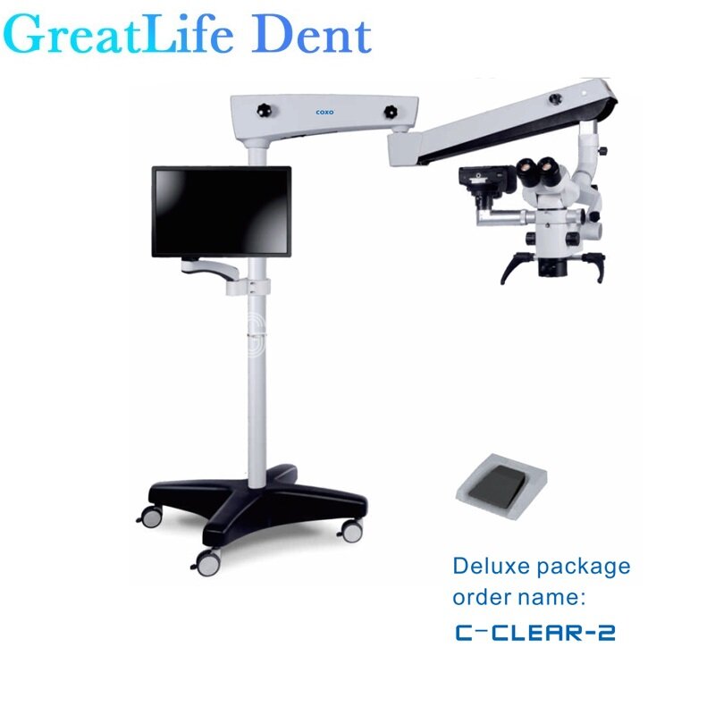 GreatLife 덴트 C-CLEAR-1 디럭스 패키지 Coxo 치과 수술 현미경, 치과 수술 현미경