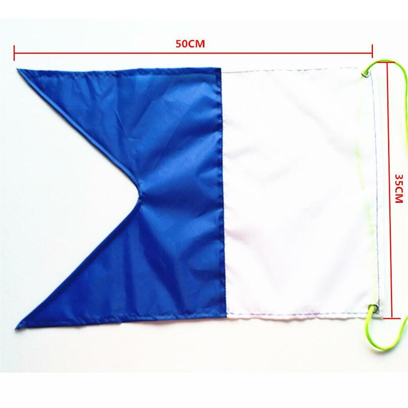 Flaga alfa z metalowymi przelotkami 20 "x 14" (50X35 Cm), flaga