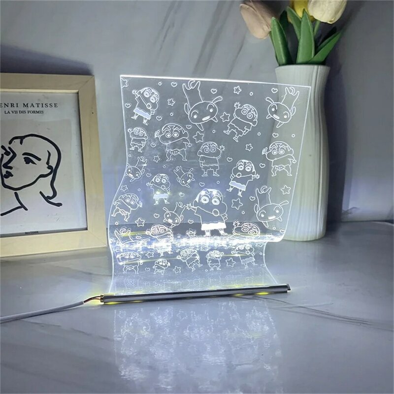 Popular Animation IP Scroll Lamp Art Decor Lamps Atmosphere Mood Light USB Bedside Lamp for Home Decoration Gift 3/7 Colors