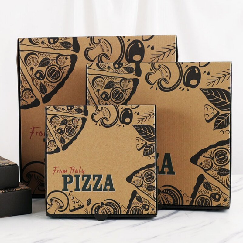 Kunden spezifische Produktburger-Verpackungs karton Lieferanten design bedruckte Verpackungs boxen kunden spezifische Pizzas ch achteln mit Logo 33 35 30 40