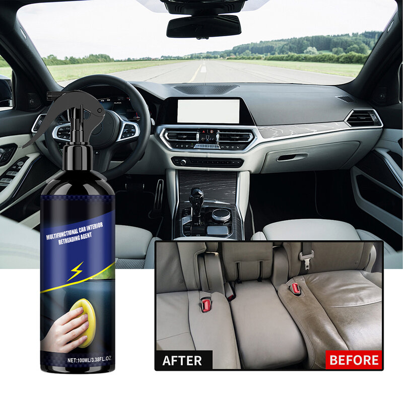 Wielofunkcyjny środek do renowacji wnętrza samochodu do czyszczenia deski rozdzielczej wewnętrznej powłoki z tworzywa sztucznego, aby zapobiec kurzu