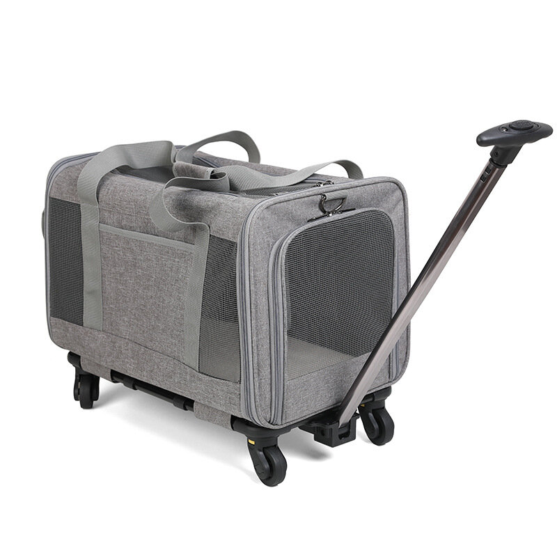 กระเป๋าเดินทางแบบลากสำหรับแมวสัตว์เลี้ยงได้รับการรับรองจากสายการบิน