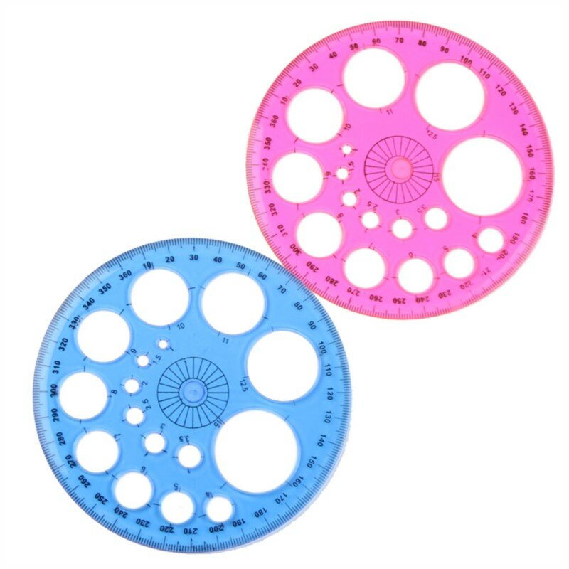 Règle circulaire pour patchwork de haute qualité, diamètre du pied 11.5cm, 360 degrés, bleu, rouge, vert, jaune, quatre couleurs en option, vente en gros, 1 pièce
