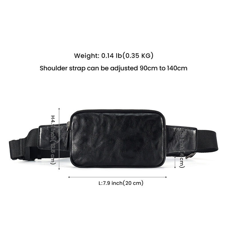 Joyir-本革のショルダーバッグ,男性と女性のための小さな胸のバックパック,ファッショナブルなショルダーバッグ