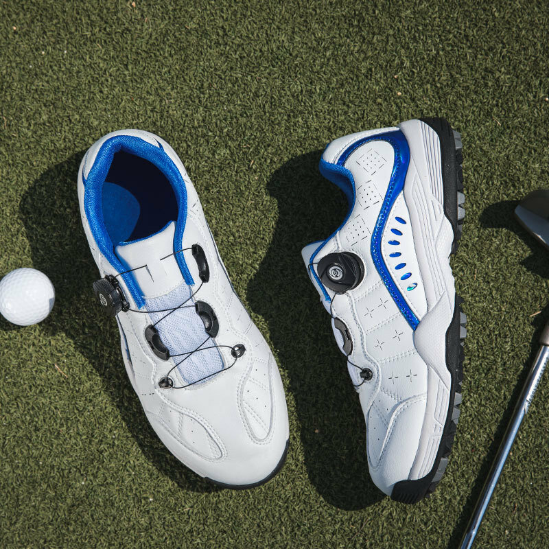 Chaussures de golf de grande taille pour couple, baskets décontractées à structure rotative, neuves