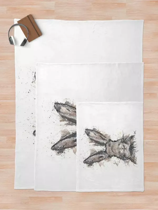 Coniglio-acquerello coperta per la fauna selvatica letti invernali coperte pesanti per dormire divani di coperte decorative