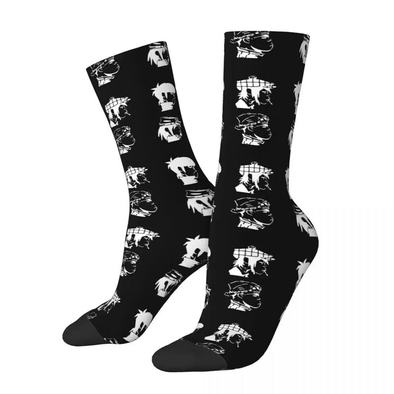 Gorillaz-calcetines con logotipo para hombre y mujer, medias divertidas de estilo Hip Hop, ideal para regalo, primavera, verano, Otoño e Invierno