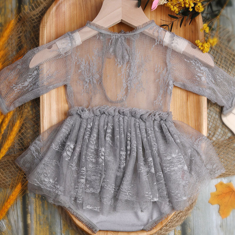 Neugeborene Fotografie Requisiten Outfit Prinzessin Spitze Baby Kleid Baby Fotografie Accessoires