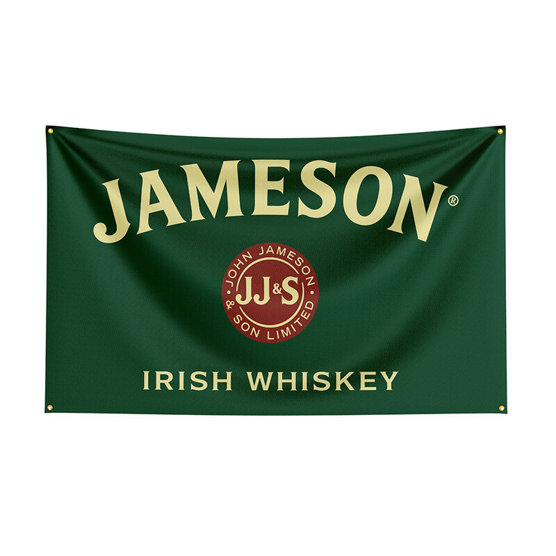 3x5Ft Jamesons Flag poliester z nadrukiem piwo Banner na wystrój