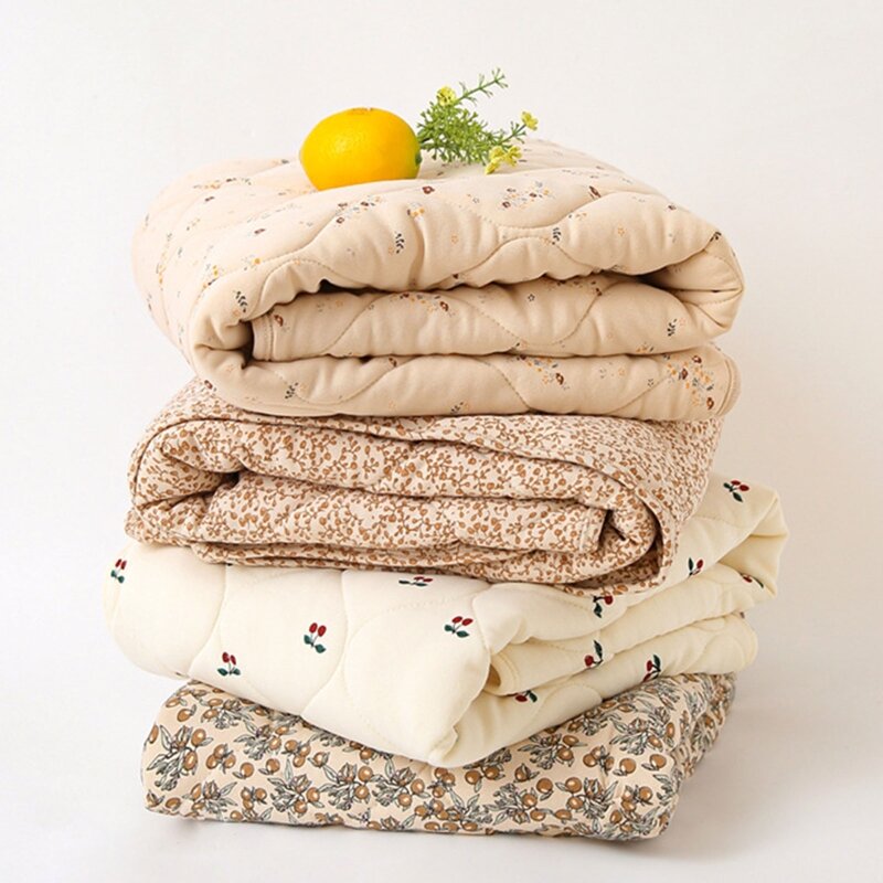 Детское одеяло, теплое пеленальное одеяло, зимнее осеннее одеяло для новорожденных, одеяло для малышей с мультяшным принтом,
