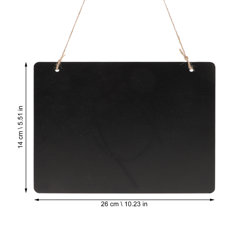 Chalkboard Sign Double-Sided Erasable Message Board Blackboard Wall Decor Signs with Hanging String (160209)
