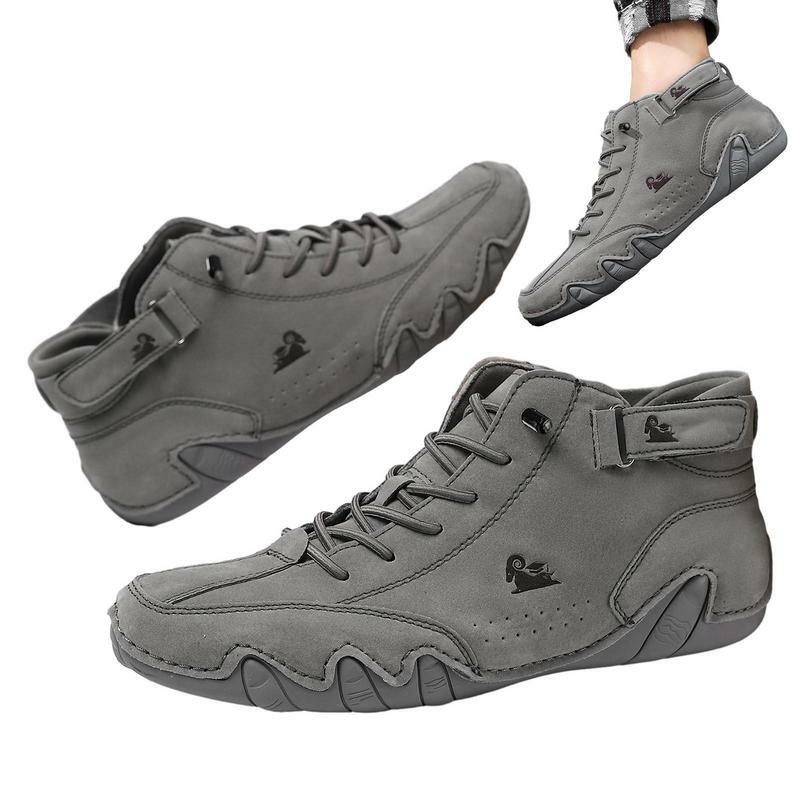 รองเท้าลำลองผู้ชายรองเท้าผ้าใบหนังกลับสำหรับผู้ชาย, รองเท้าผ้าใบหนังนิ่มหนังวัวระบายอากาศได้ดีจากอิตาลี