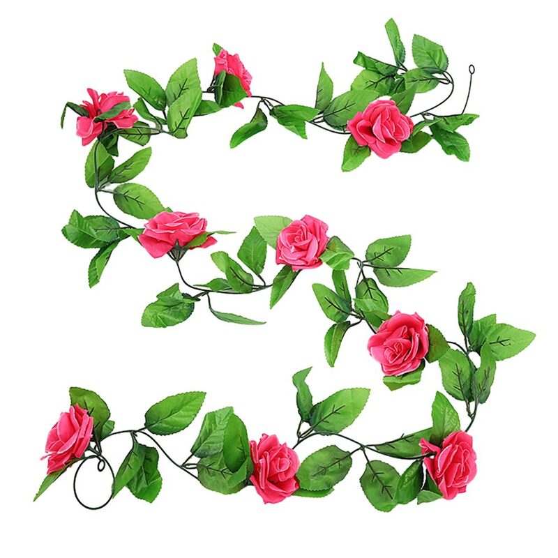 Tanaman buatan simulasi mawar warna cerah, bunga sutra ringan elegan baru tahan lama dan praktis