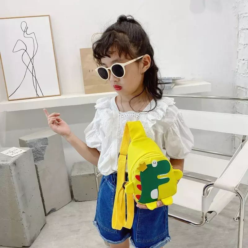 2023 New Children's Chest Cross Body Bag Cute Fashionable Kindergarten Student Baby Shoulder Bag