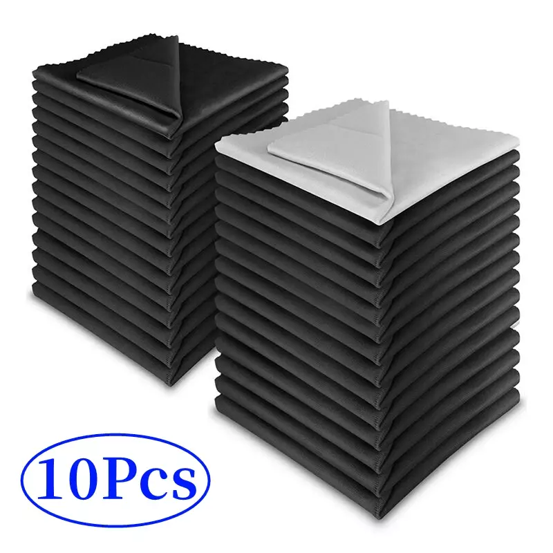 10Pcs Mikrofaser-reinigungstuch für Laptop PC Computer TV Kamera Objektiv Handy Bildschirm Reinigung Tücher Brille Reiniger Kit