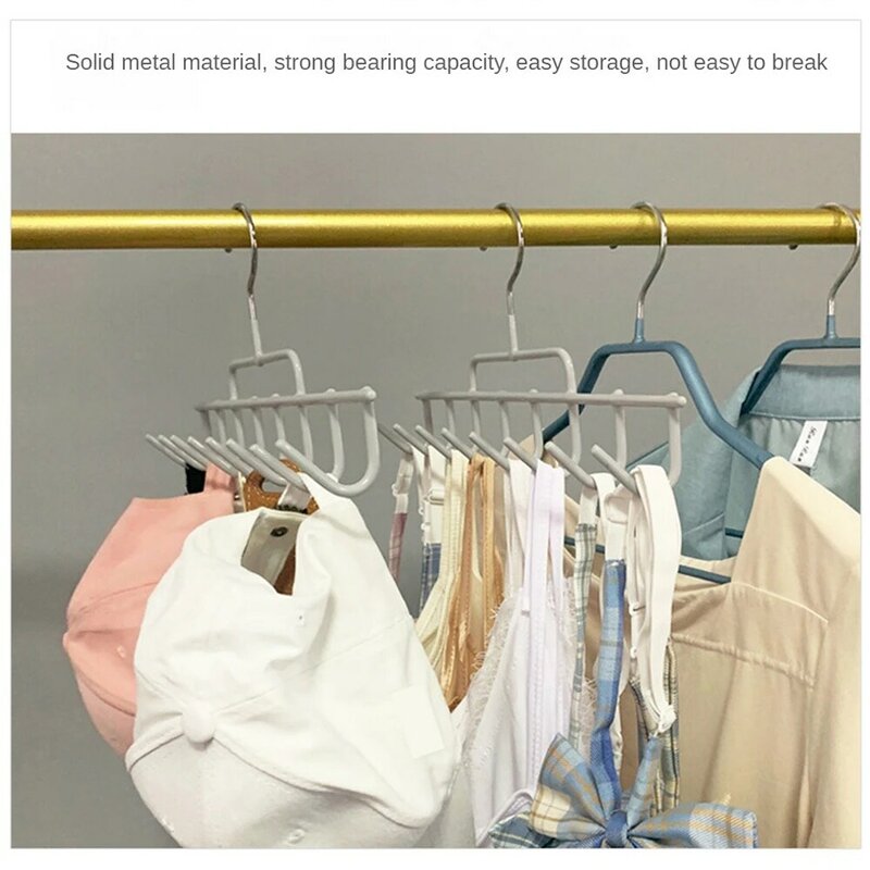Hat Accessories Practical Strong Load-bearing Capacity Easy Storage Iron Smooth Plating Surface Wall Hooks Storage Rack Simple