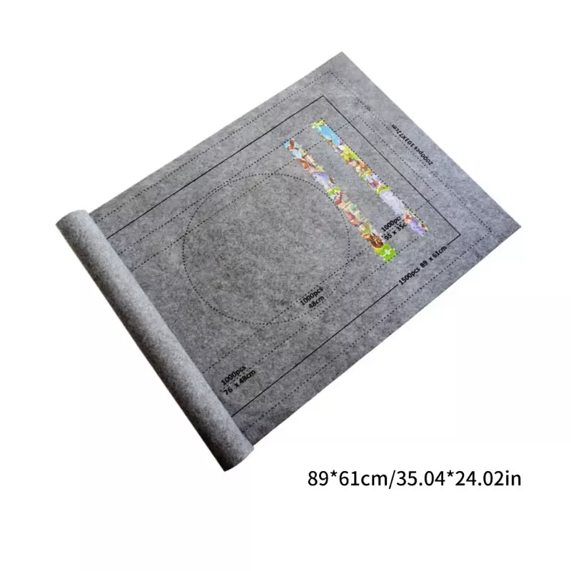 Large Puzzle Mat for Jigsaw Enthusiasts Convenient Storage and Travel Streamlines Puzzle Experience (up to 1500pcs)