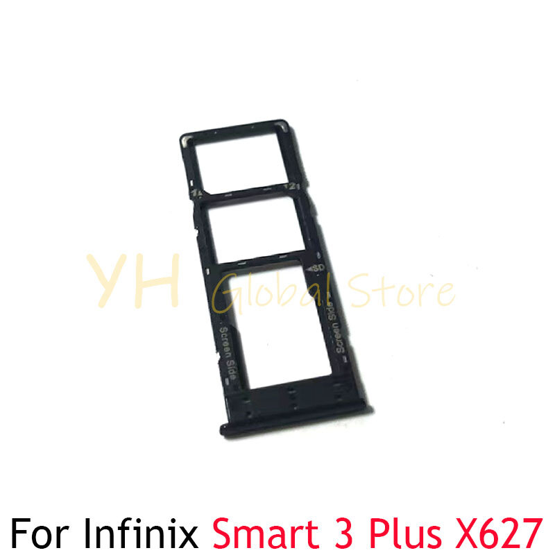 For Infinix Smart 2 3 Pro Plus X5514 X5515 X627 Sim Card Slot Tray Holder Sim Card Repair Parts