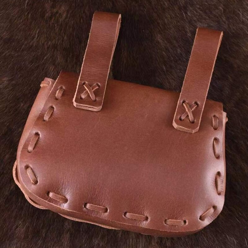 Средневековая кожаная поясная сумка в стиле стимпанк, поясная сумка, поясная сумка, винтажная поясная сумка